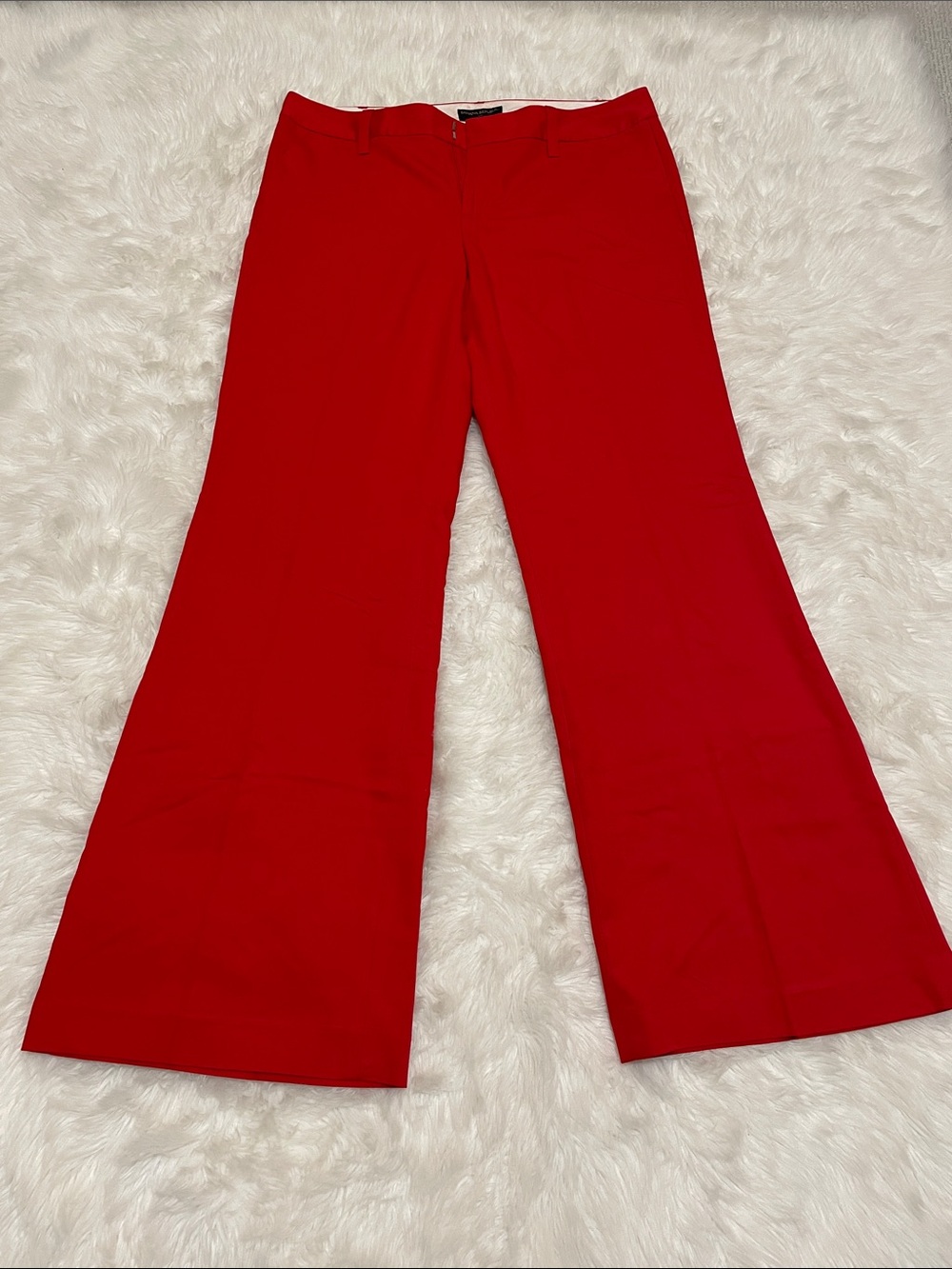 Banana Republic Factory Martin Fit Red Boot-Cut Flare Pants size 12